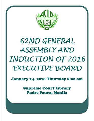 2016 General Assembly poster